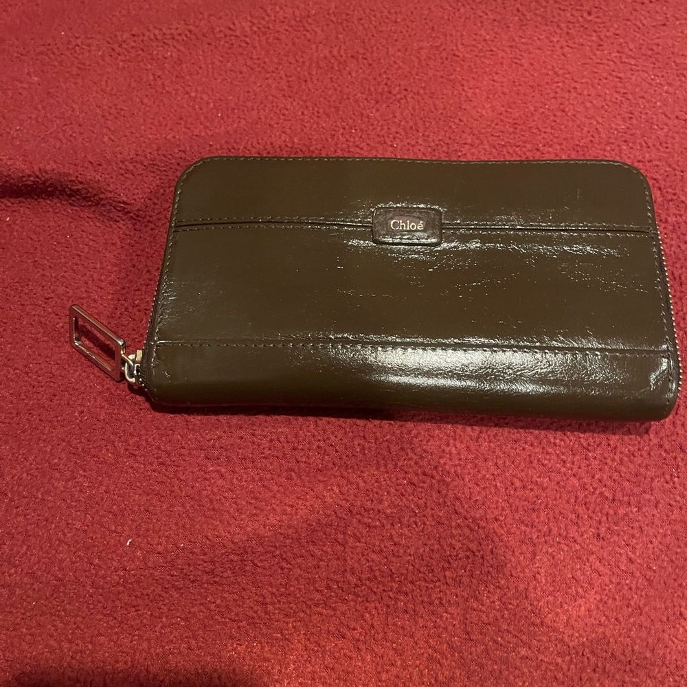 Chloe Black Womem/Men's Soft Leather Wallet